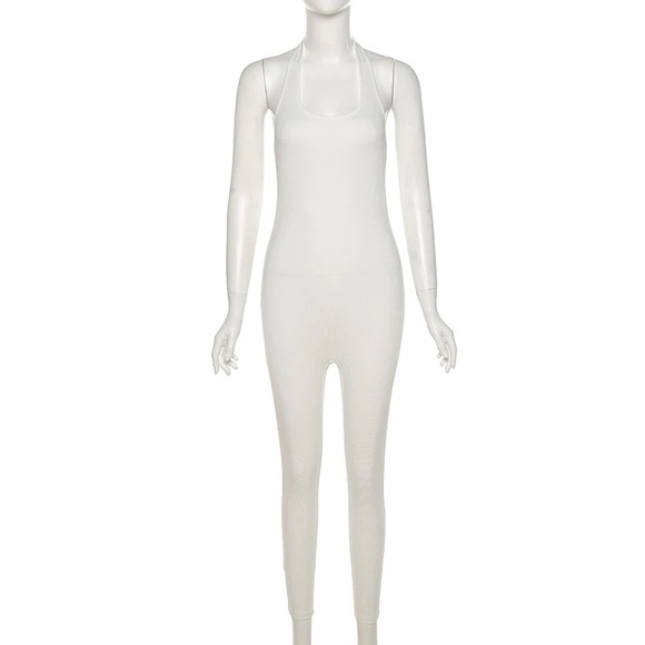 Stylish Beige Jumpsuit - Picture 5 of 6